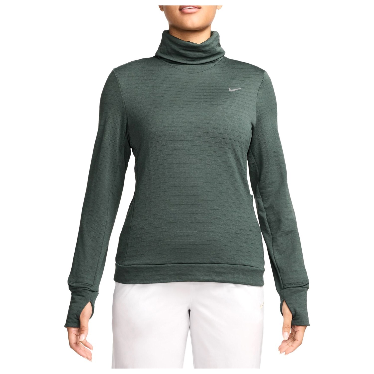 

Футболка для бега Nike Therma-Fit Swift Element Swift, цвет Vintage Green/Reflective Silver