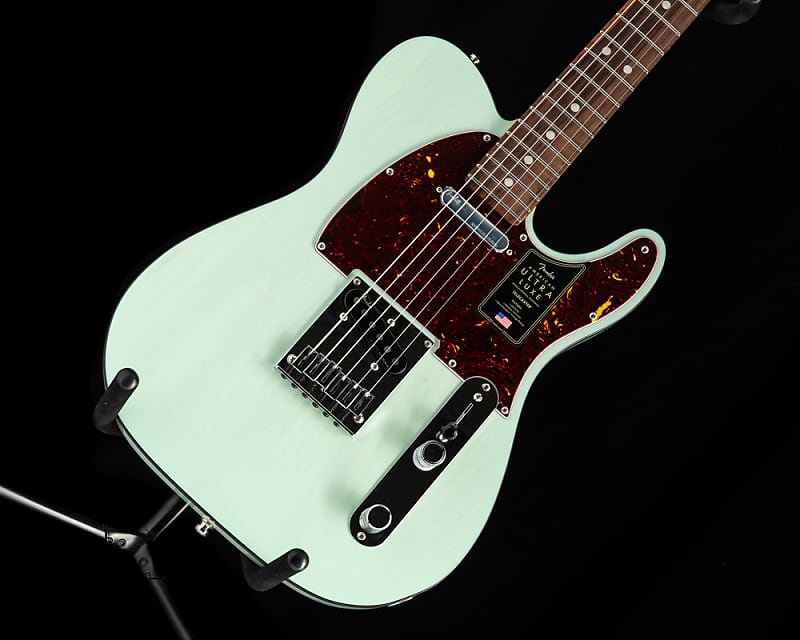 Электрогитара Fender American Ultra Luxe Telecaster Surf Green фотографии
