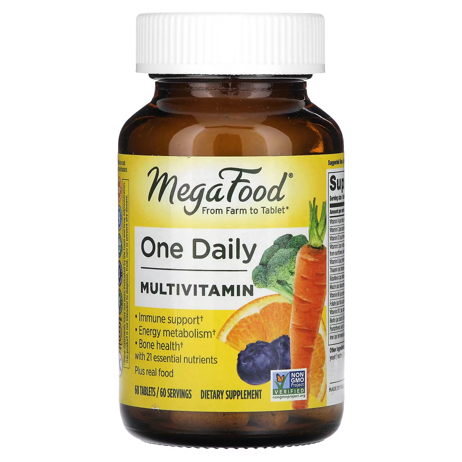 Мультивитамины MegaFood One Daily, 60 таблеток country life мультивитамины core daily 1 для женщин 60 таблеток