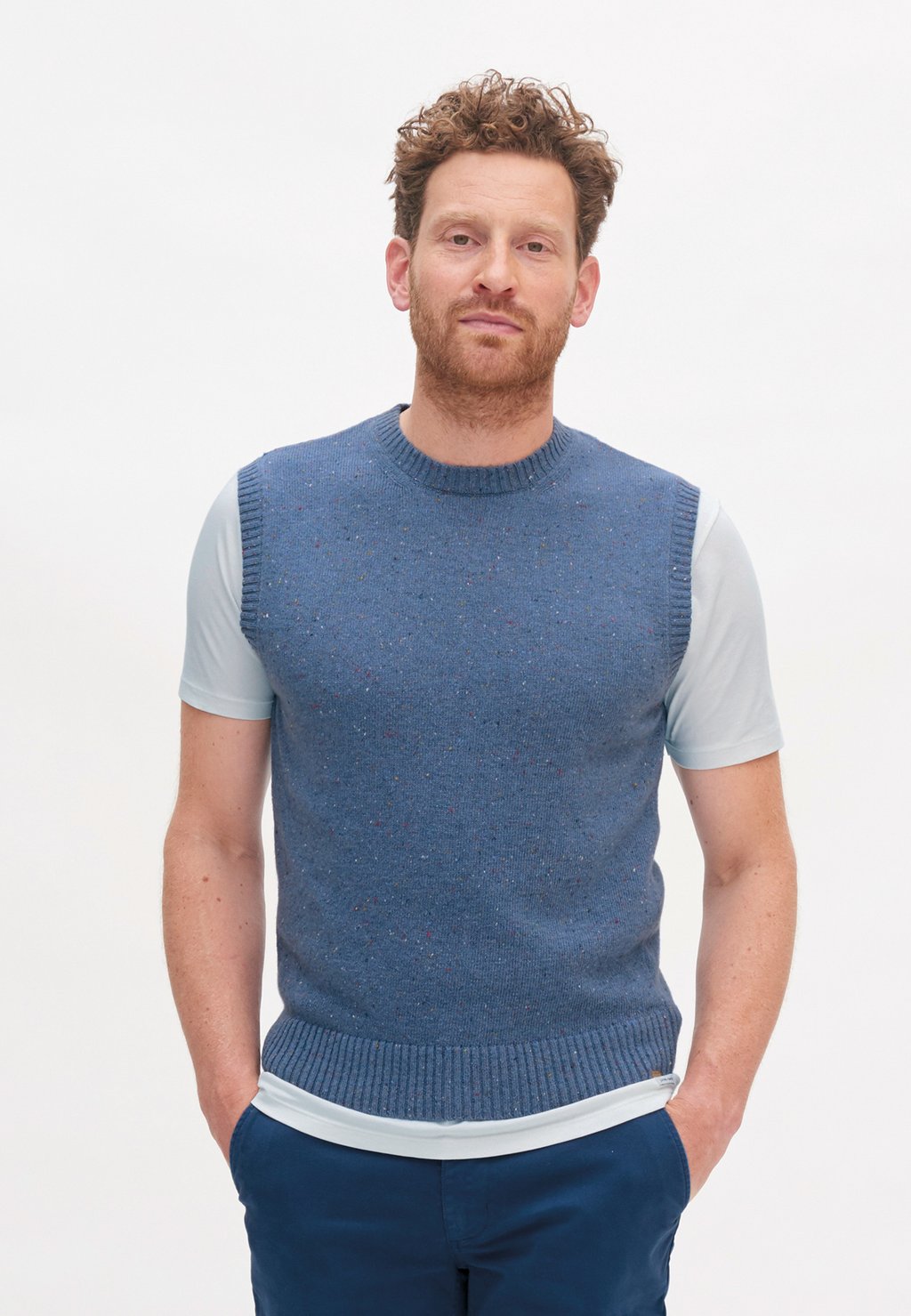 Вязаный свитер NIAM Living Crafts, цвет infinity blue