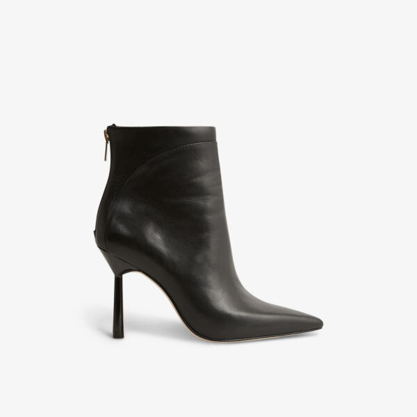 

Кожаные ботильоны Lyra с острым носком Reiss, черный