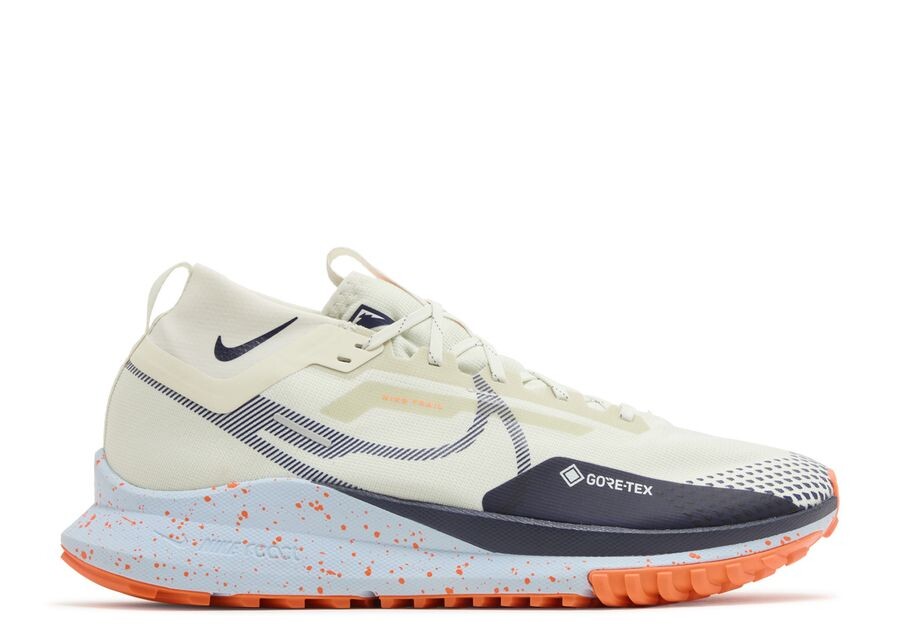 

Кроссовки Nike React Pegasus Trail 4 Gore-Tex 'Sea Glass Total Orange', кремовый, Серый