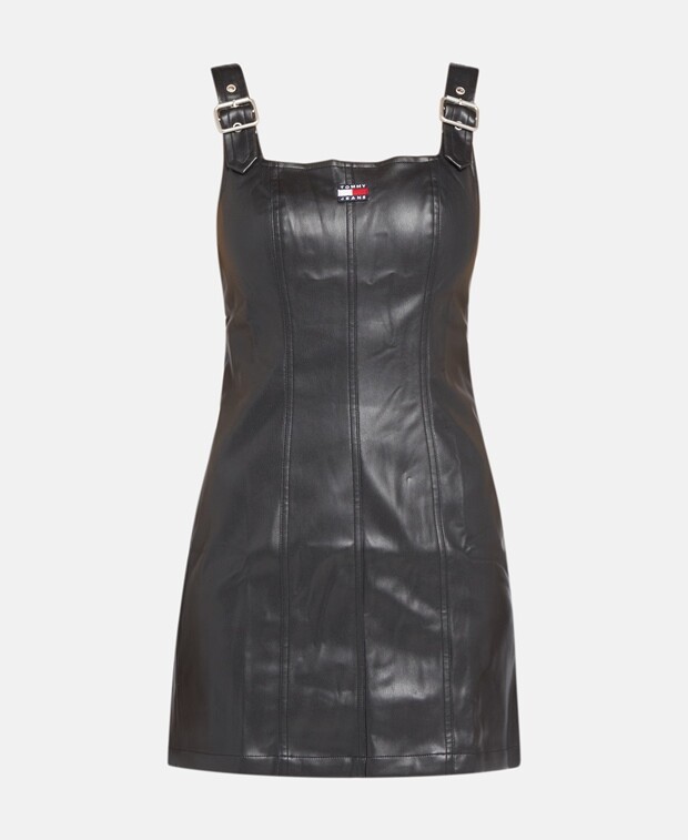

Платье из кожи Tommy Hilfiger, черный
