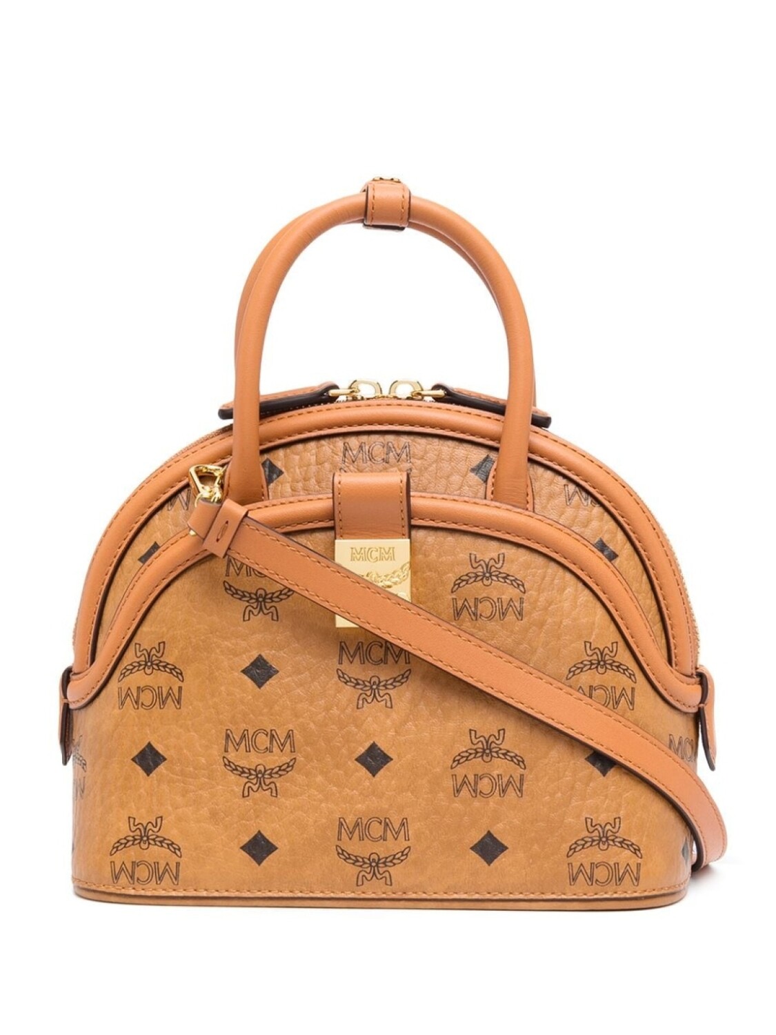 

MCM сумка Anna с логотипом, коричневый