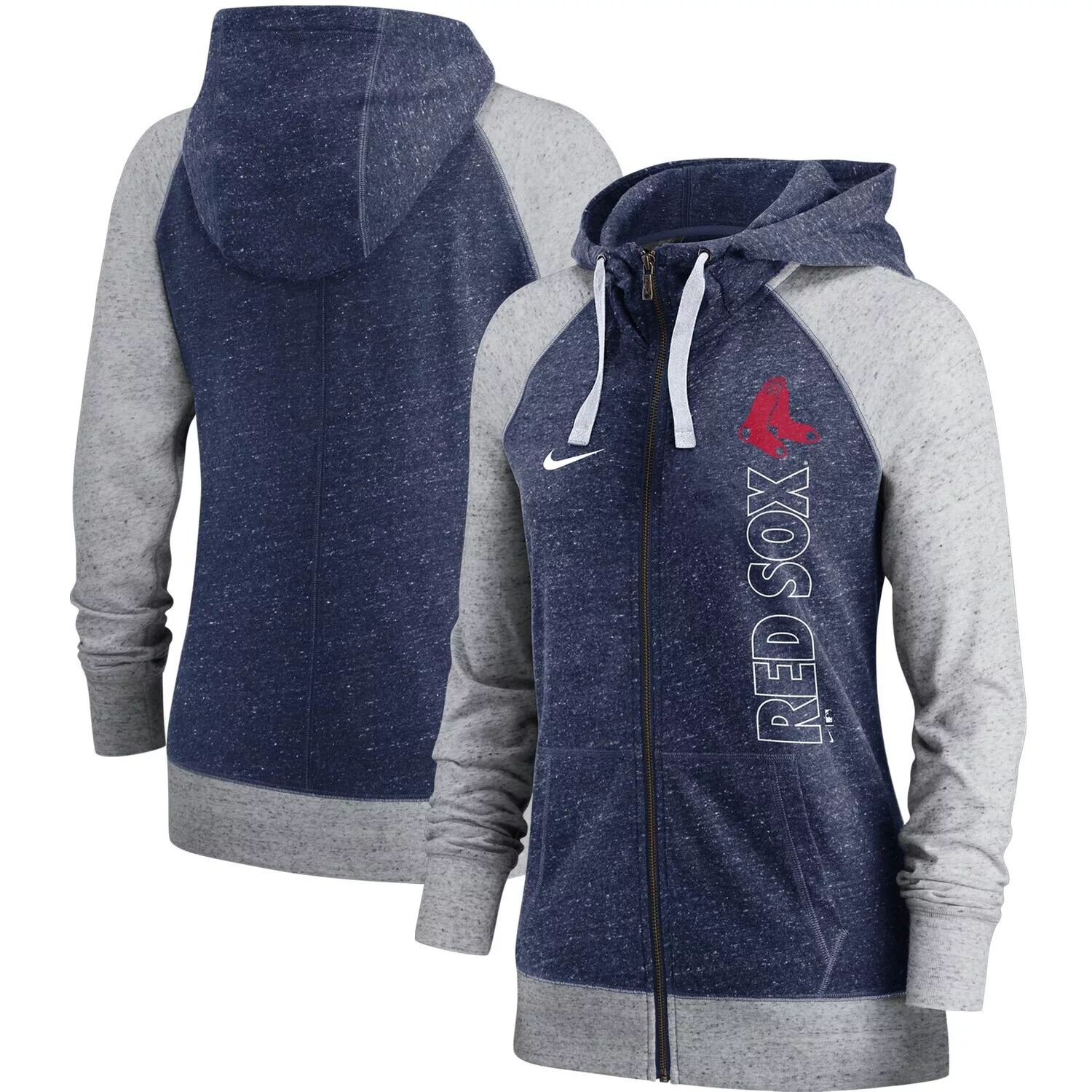 

Женская темно-синяя худи с молнией во всю длину Nike Boston Red Sox в кармане для спортзала Nike, Синий