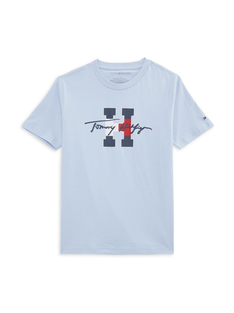 

Футболка с логотипом для маленького мальчика Tommy Hilfiger, синий