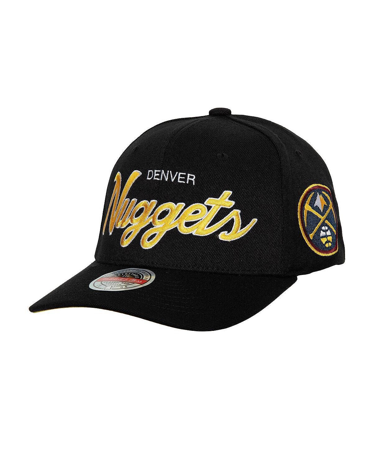 

Мужская черная эластичная бейсболка Denver Nuggets MVP Team Script 2.0 Mitchell & Ness