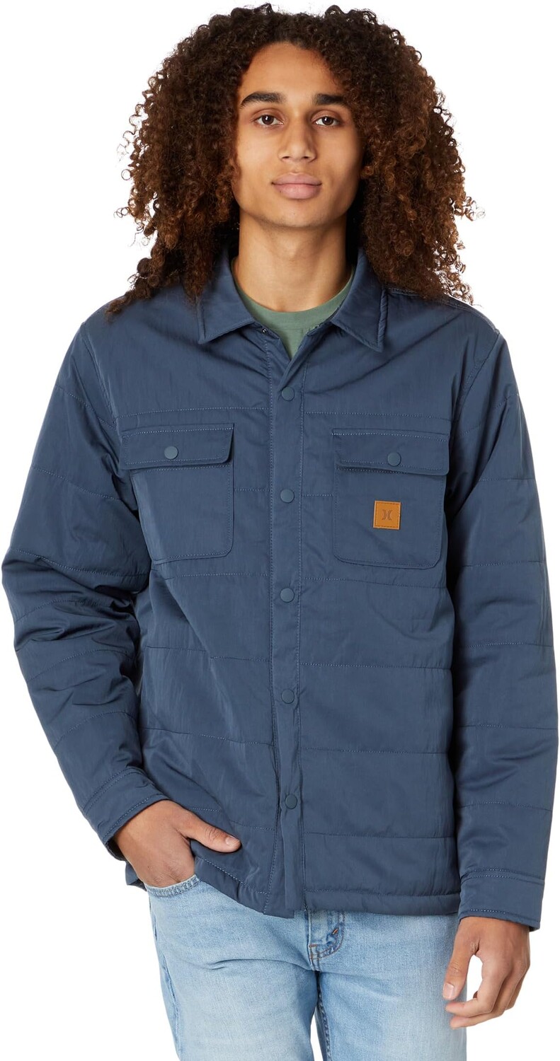 

Куртка Santa Cruz Quilted Lined Long Sleeve Shacket Hurley, цвет Iron Ore