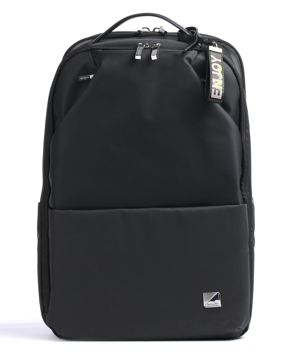 Рюкзак для ноутбука Workationist 15 дюймов из искусственной кожи и переработанного полиэстера Samsonite, черный
