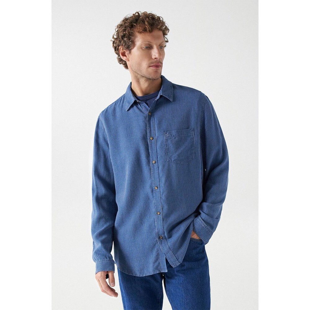 

Рубашка с длинным рукавом Salsa Jeans Medium With Stripes, синий