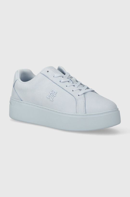 Кроссовки PLATFORM COURT SNEAKER NUBUCK Tommy Hilfiger, синий кроссовки низкие platform court tommy hilfiger цвет ecru