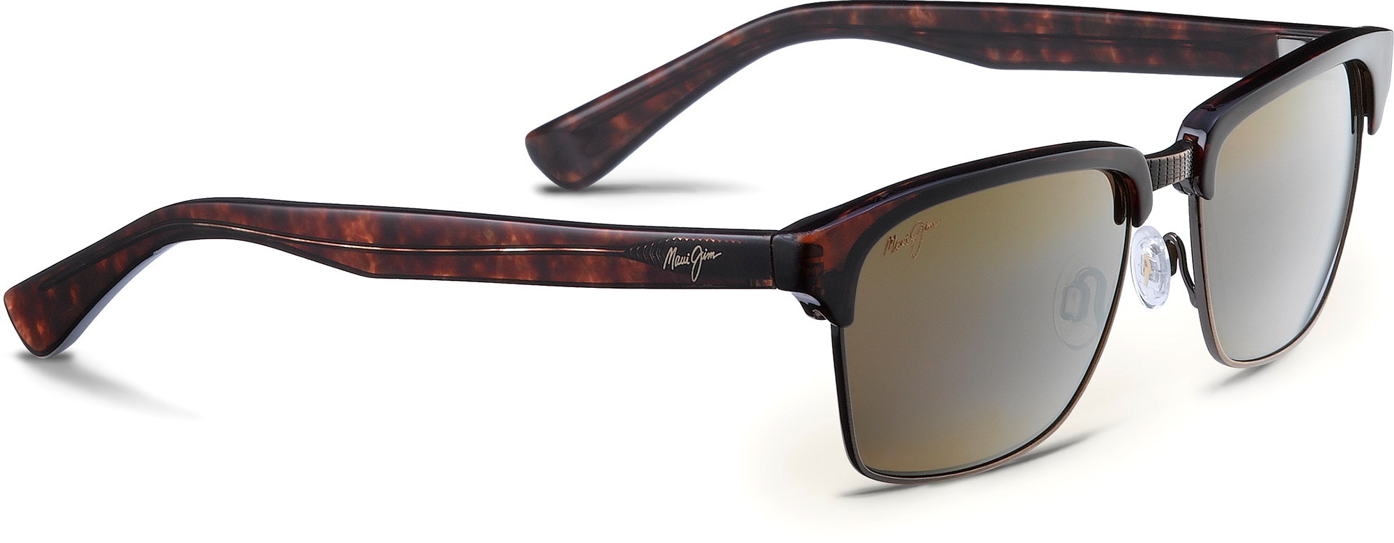 цена Поляризованные солнцезащитные очки Kawika — мужские Maui Jim, зеленый