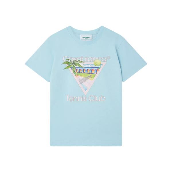

Футболка t-shirt tennis club icon pale blue pale blue Casablanca, синий