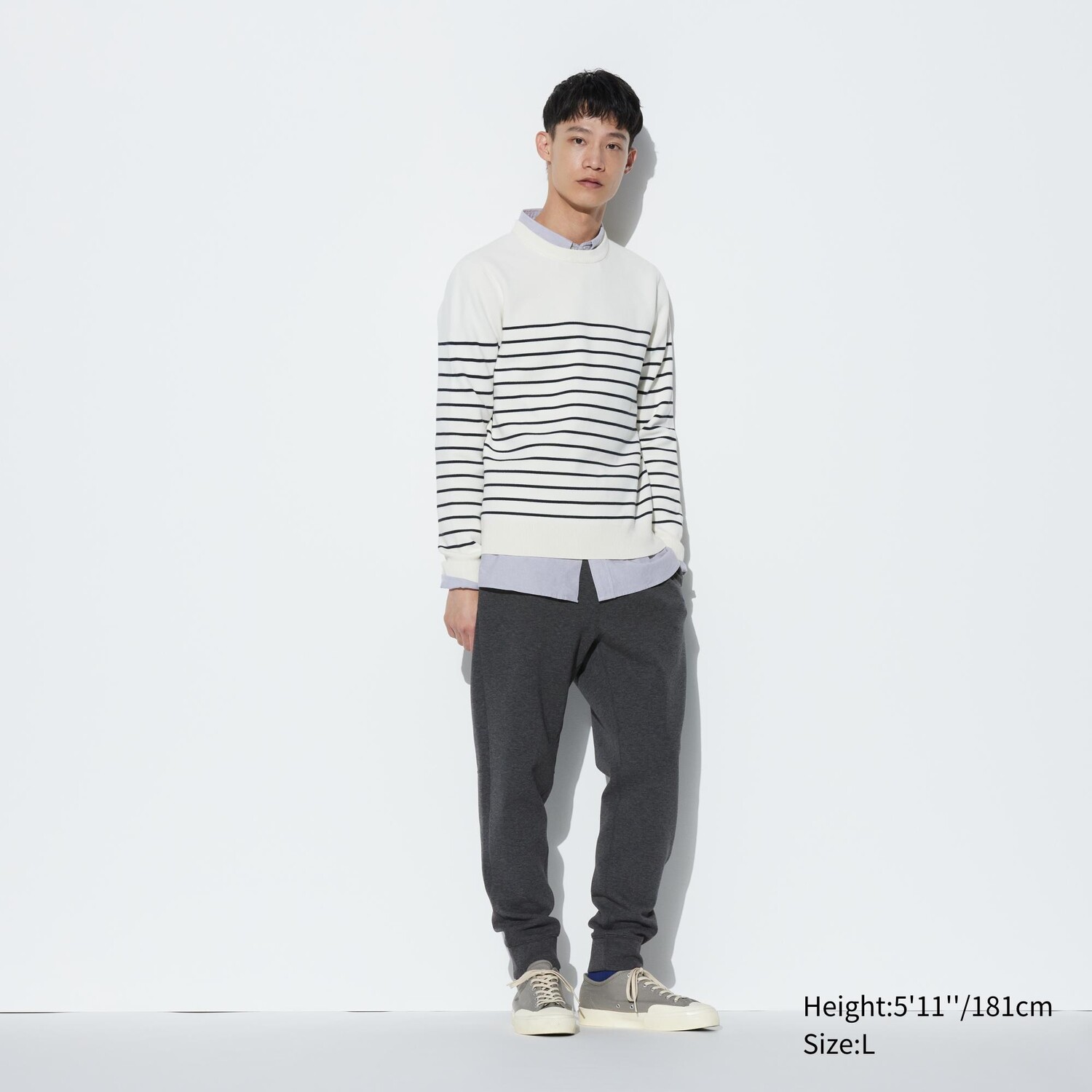 

Спортивные брюки сухого стрейча UNIQLO, темно-серый