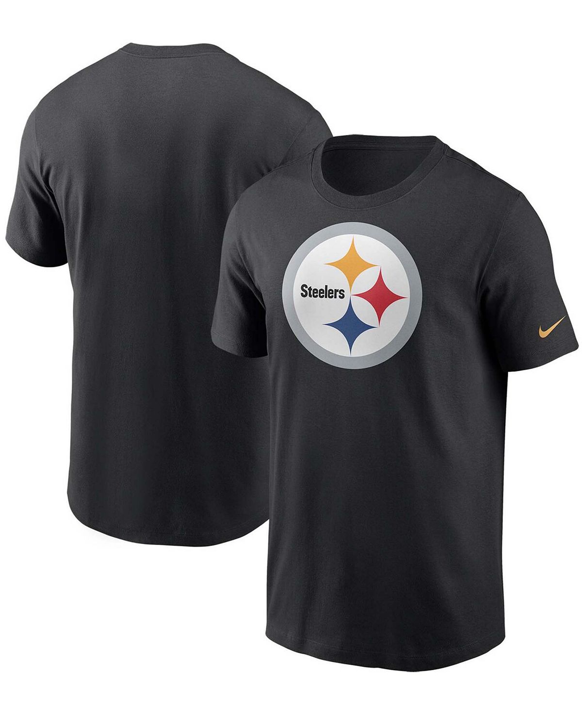 Мужская черная футболка с логотипом Pittsburgh Steelers Primary Nike