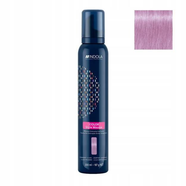 

Пудровая мусс-краска для волос фиолетового цвета Indola Color Style Mousse, 200 мл