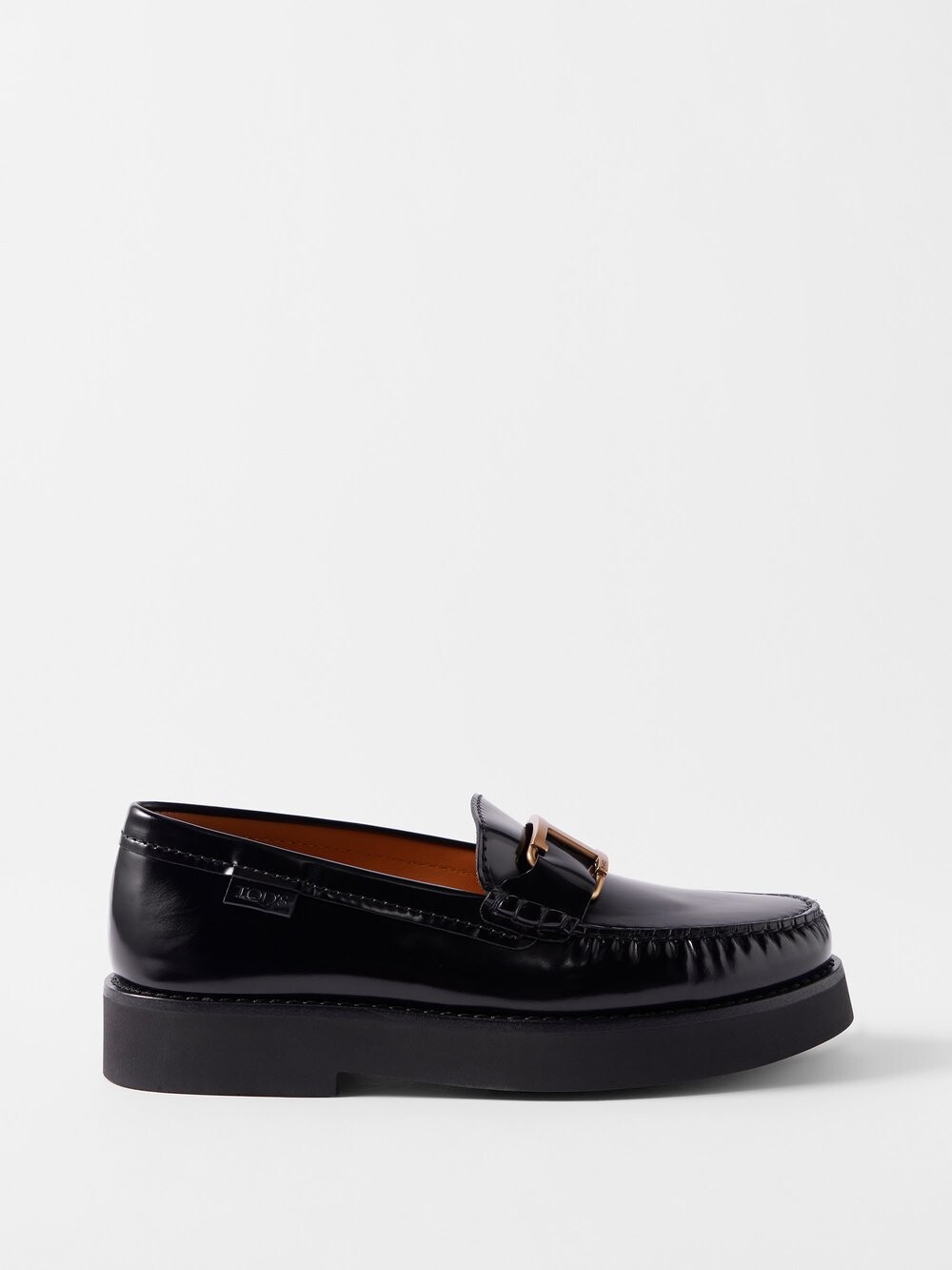 

Кожаные лоферы с пряжками Tod'S, черный
