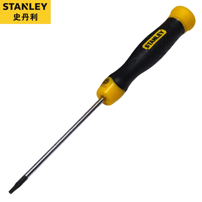 Отвертка Stanley с центральным отверстием. Отвертка с головкой Torx. Звездчатая отвертка TT10x80 мм 65-148-0-23.