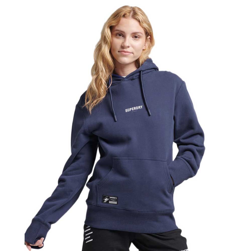 

Худи Superdry Code Micro Logo, синий