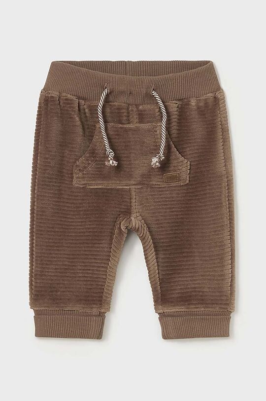 

Детские хлопковые спортивные штаны Mayoral Newborn, коричневый