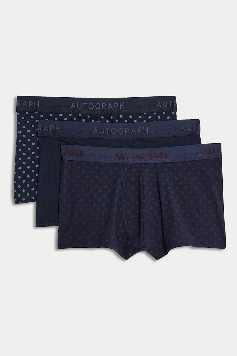 

Боксеры с модалом - 3 пары Marks & Spencer, синий