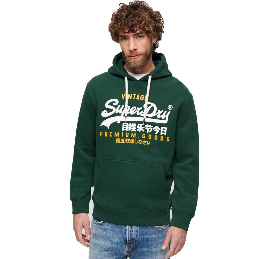 

Худи Superdry Vintage Logo Duo, зеленый