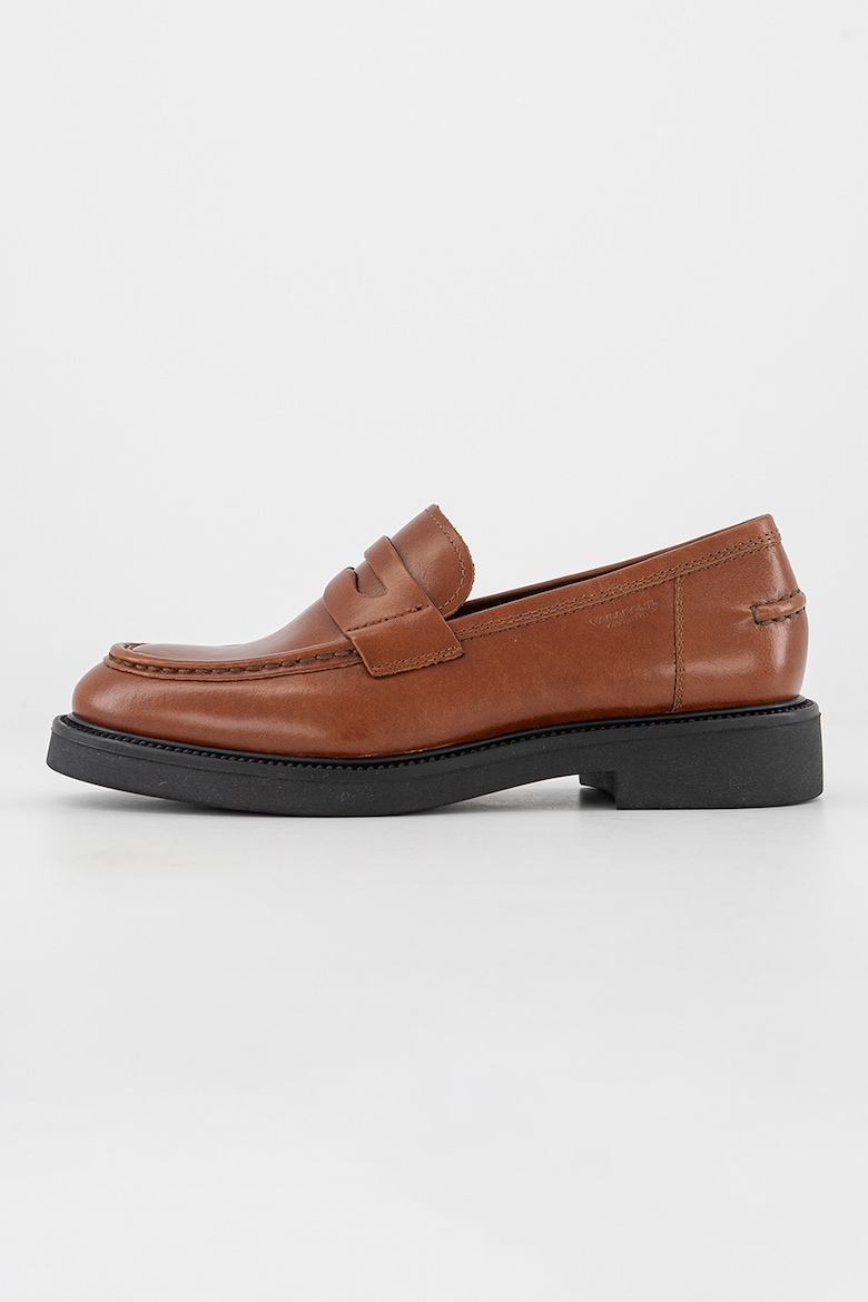 Кожаные мокасины с овальным носком Vagabond Shoemakers, коричневый босоножки vagabond размер 41 коричневый