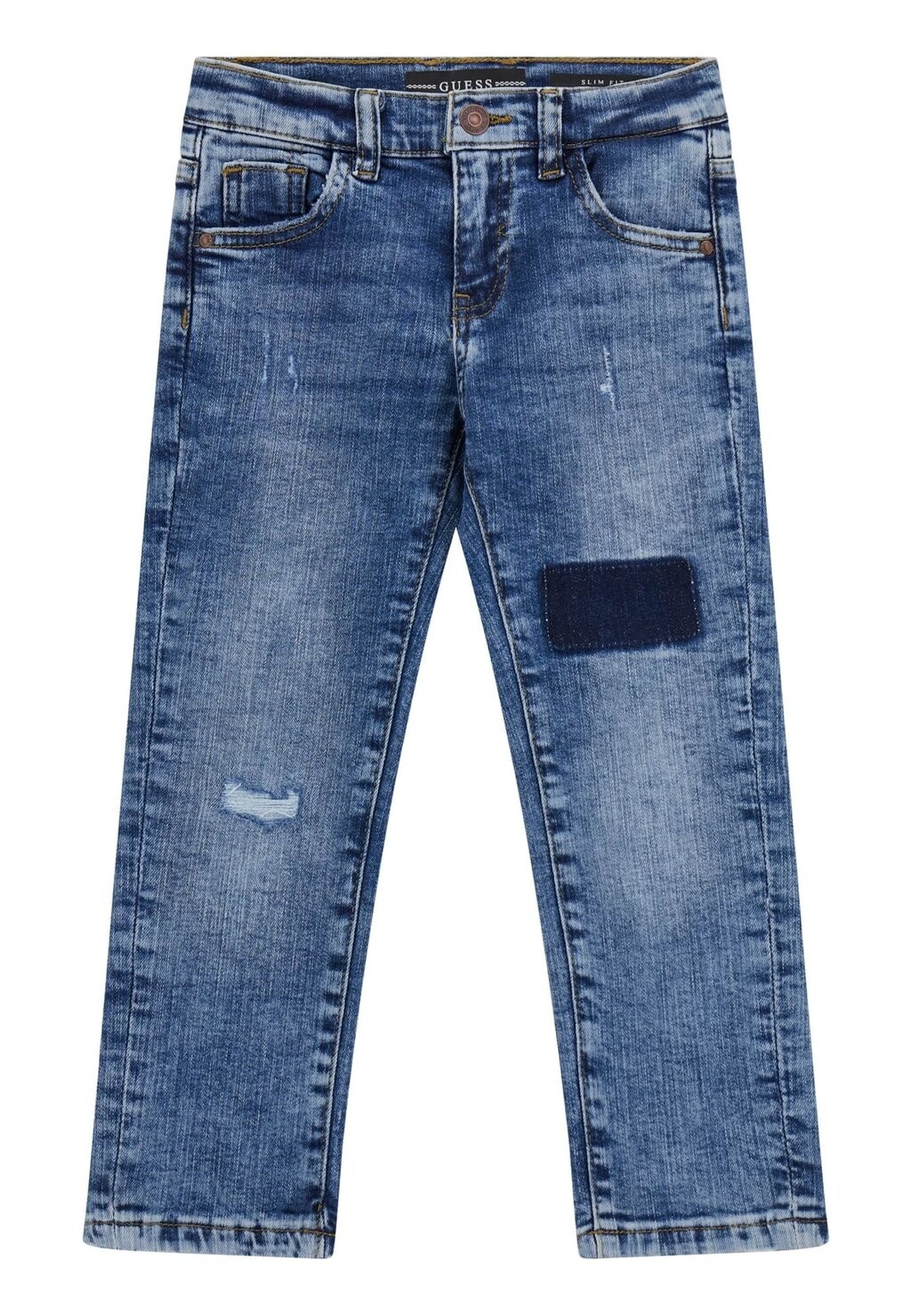 

Джинсы приталенного кроя MIT PATCHES Guess, цвет blau
