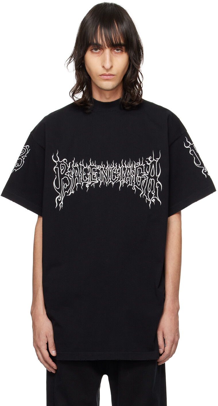 

Черная футболка Darkwave Balenciaga