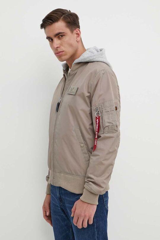 

МА-1 ТТ Куртка с капюшоном Alpha Industries, бежевый