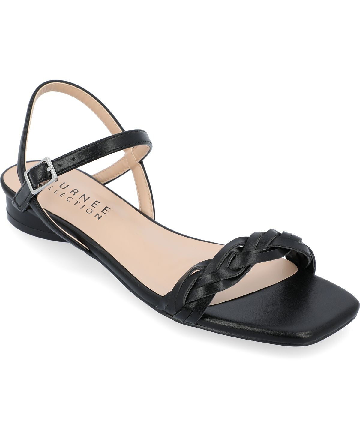 

Женские плетеные сандалии Verity Journee Collection, черный