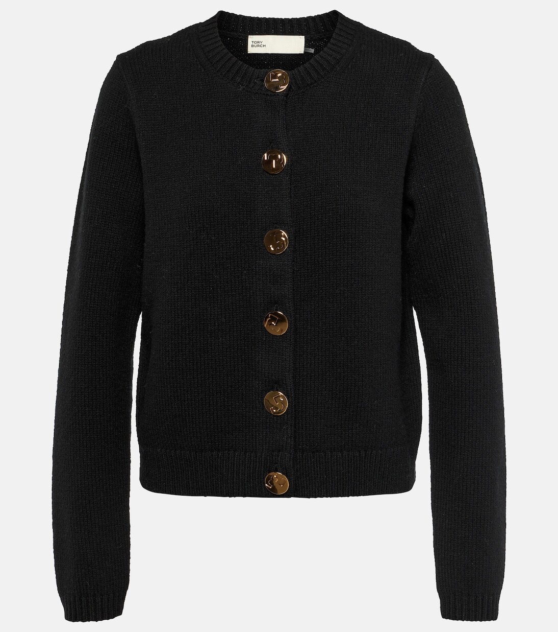 

Шерстяной кардиган Tory Burch, черный