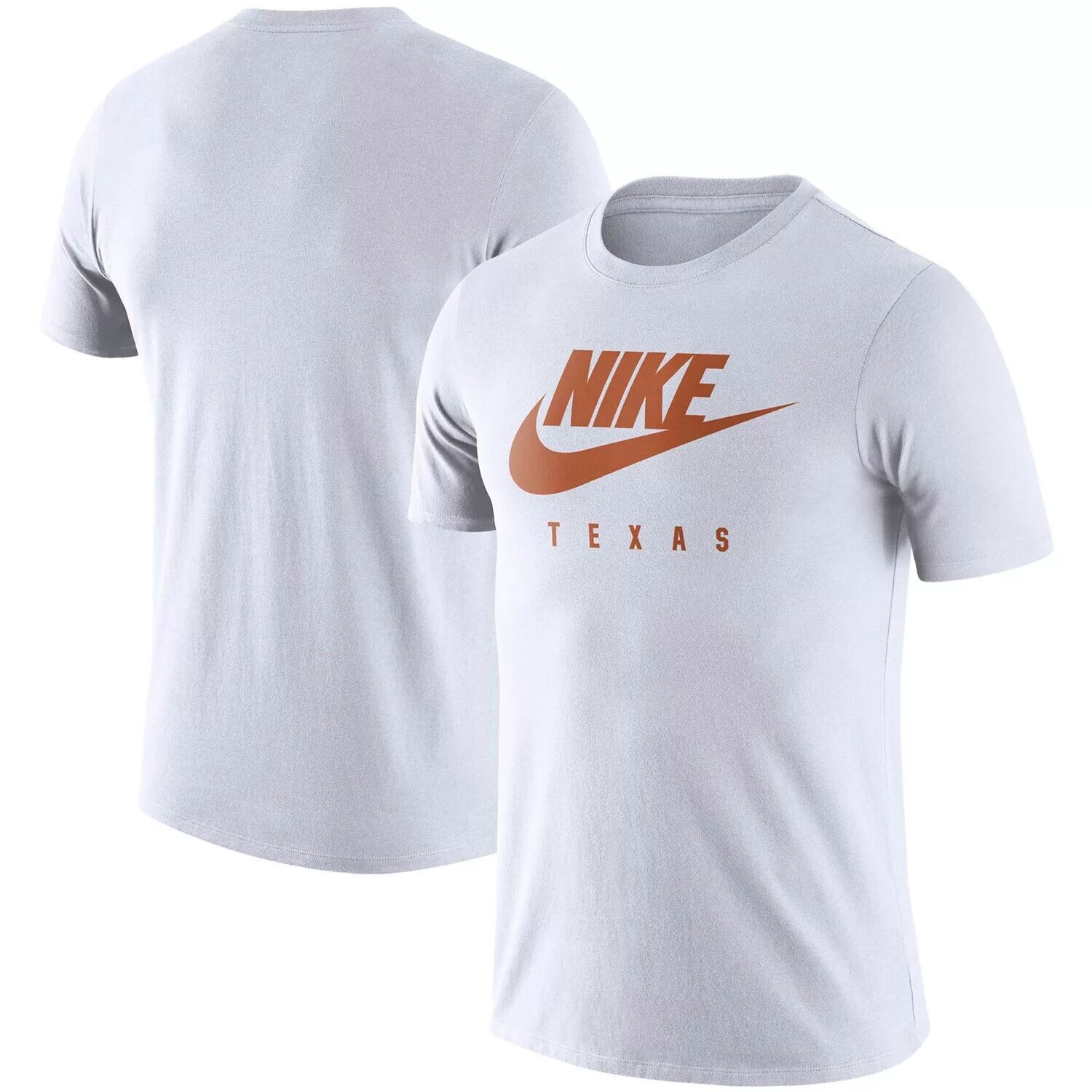 

Мужская белая футболка Texas Longhorns Essential Futura Nike, Белый