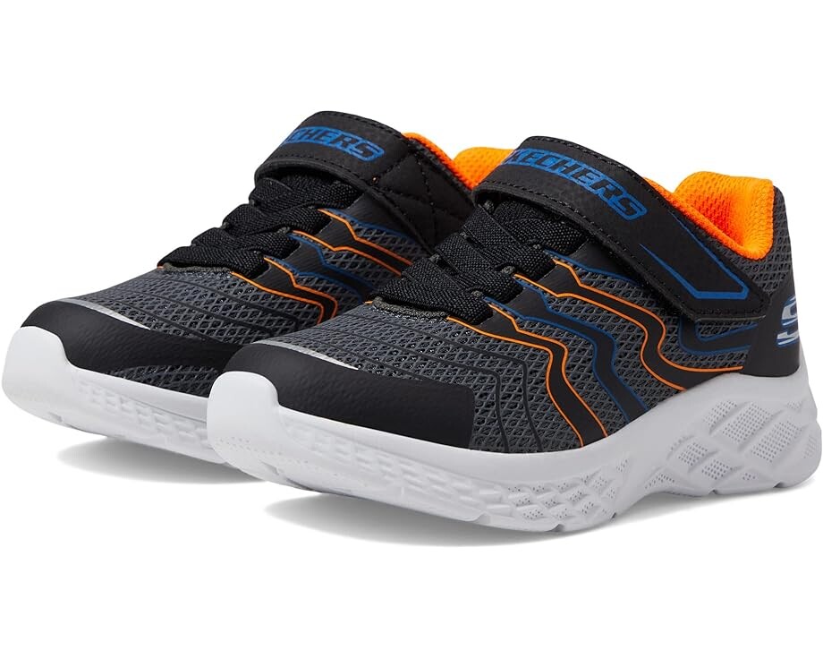 

Кроссовки Skechers Microspec II - Troms, цвет Black/Blue/Orange