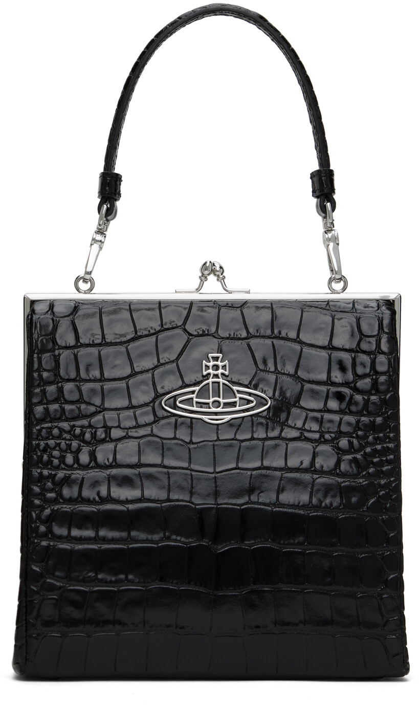 

Черная сумка в квадратной оправе Queeny Vivienne Westwood
