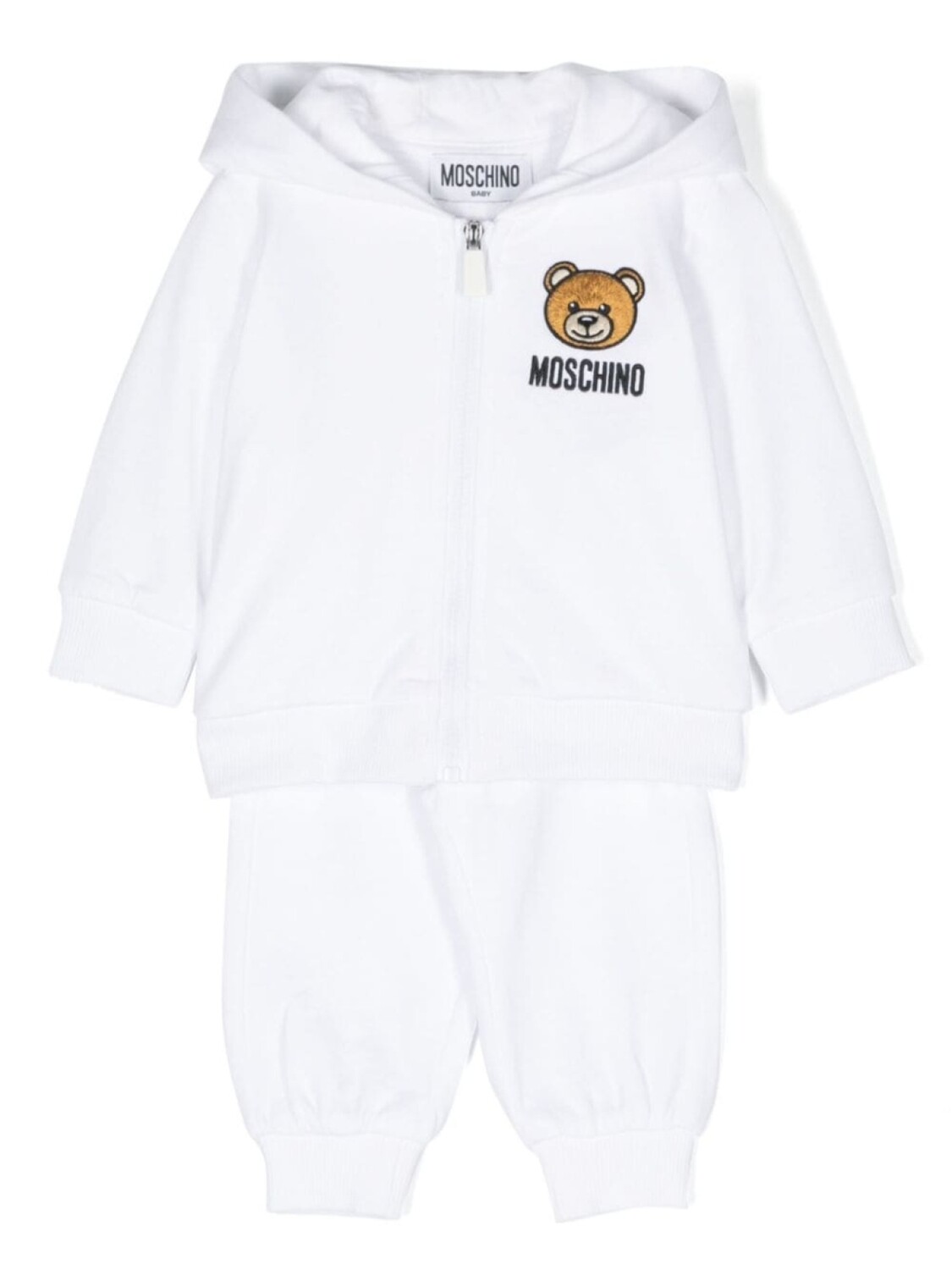 

Moschino Kids спортивный костюм с вышивкой Teddy Bear, белый