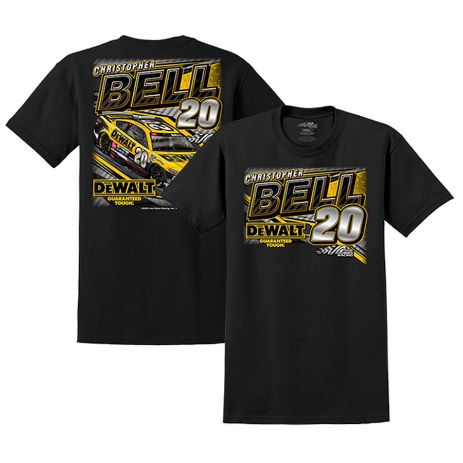 

Футболка с коротким рукавом Joe Gibbs Racing Team Collection Christopher Bell, черный