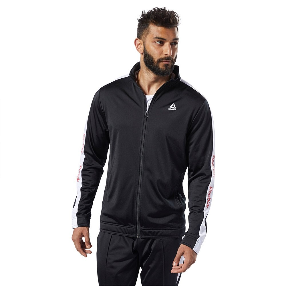 

Толстовка Reebok Training Essentials Big Logo Track Full Zip, белый