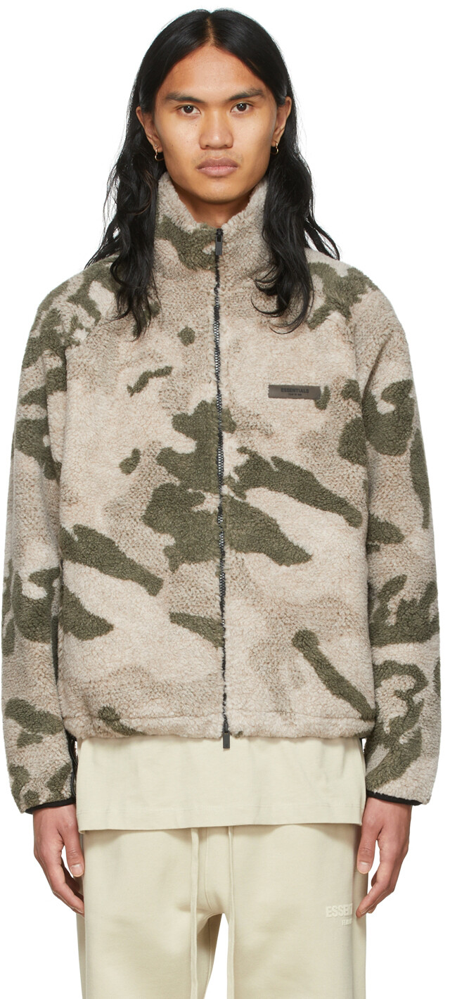 

Куртка из полиэстера цвета хаки Fear Of God Essentials