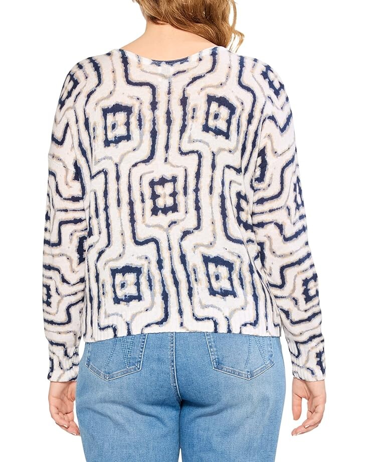 

Свитер NIC+ZOE Plus Size Easy Angles Sweater, цвет Indigo Multi