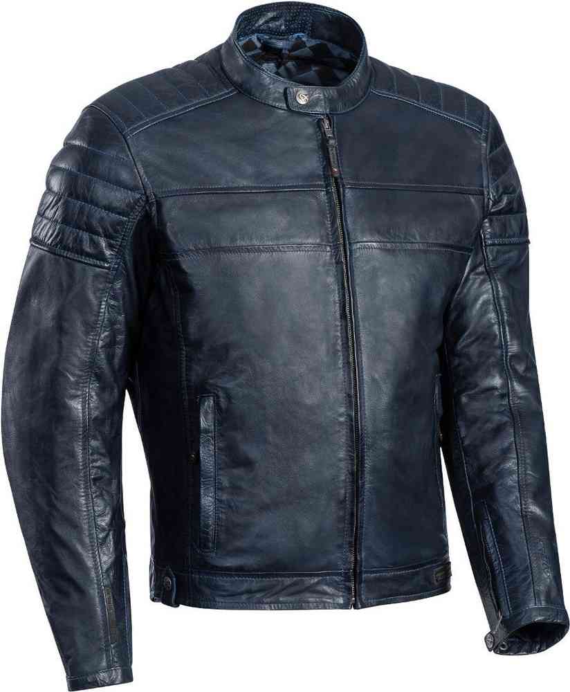 Мотоциклетная кожаная куртка Spark Ixon, военно-морской