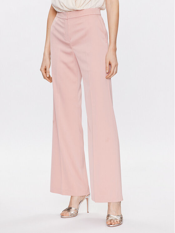 

Расклешенные брюки из ткани Pinko, розовый