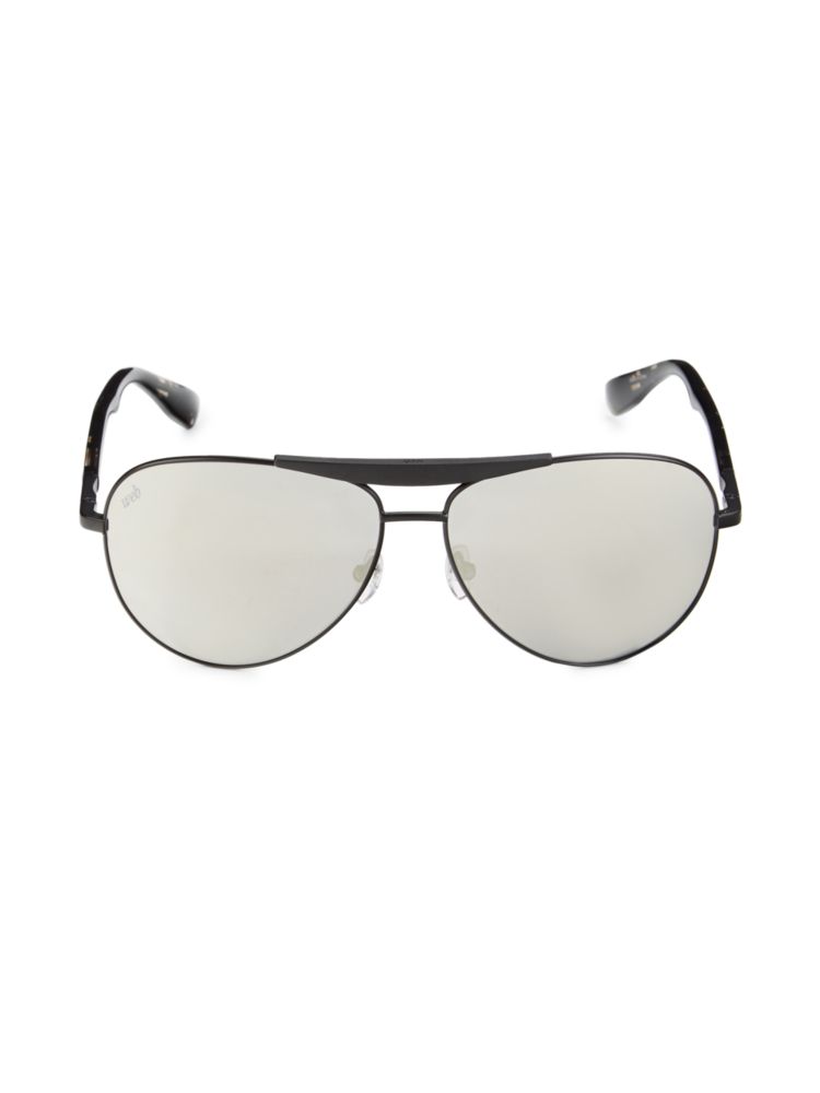 Солнцезащитные очки-авиаторы 60MM Web, черный овальные солнцезащитные очки 60mm web фиолетовый