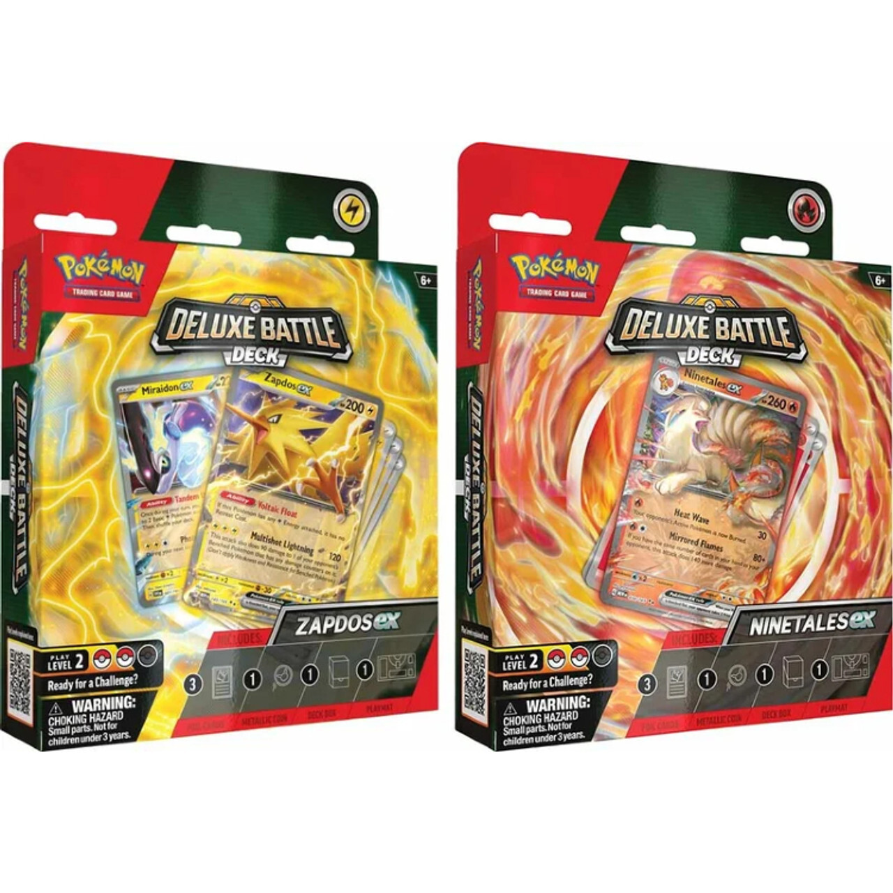 

Карточная игра Pokemon: Zapdos ex & Ninetales ex - Deluxe Battle Deck (Set of 2)