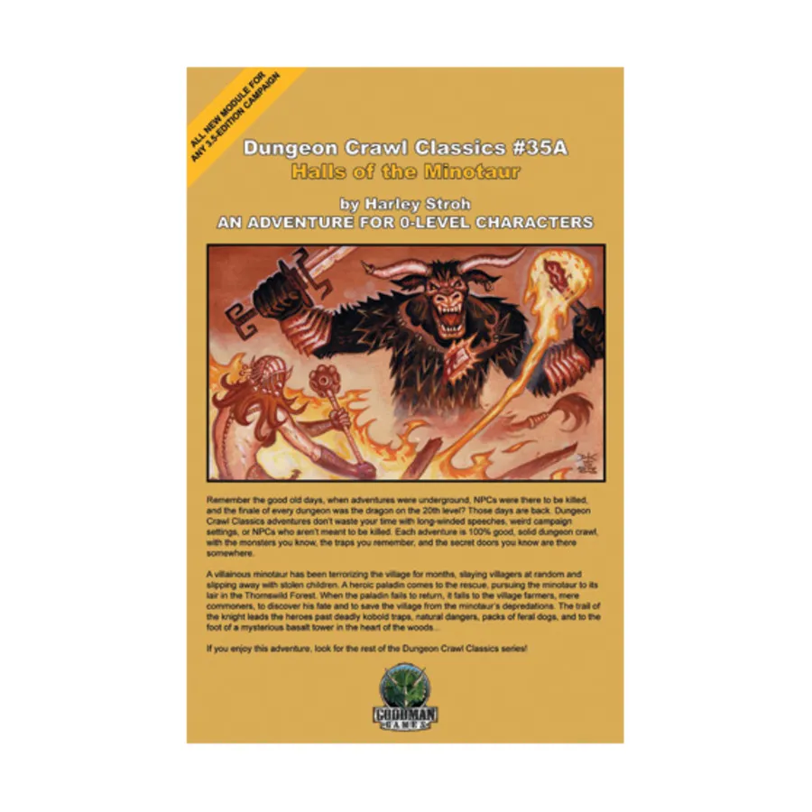 

Модуль Halls of the Minotaur, Dungeon Crawl Classics - #31-45 (d20)