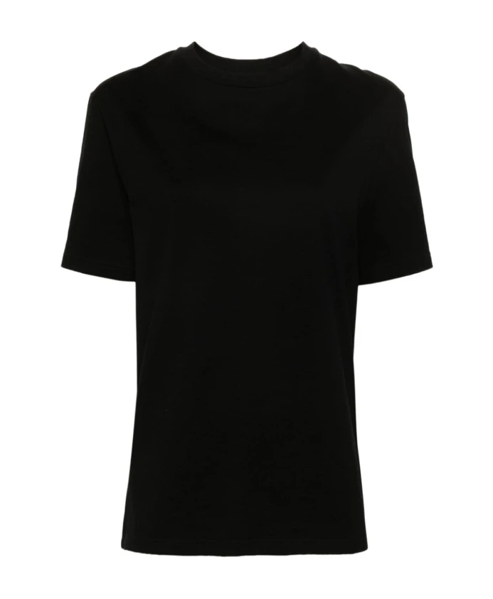 

Хлопковая футболка S с логотипом M Jil Sander, черный
