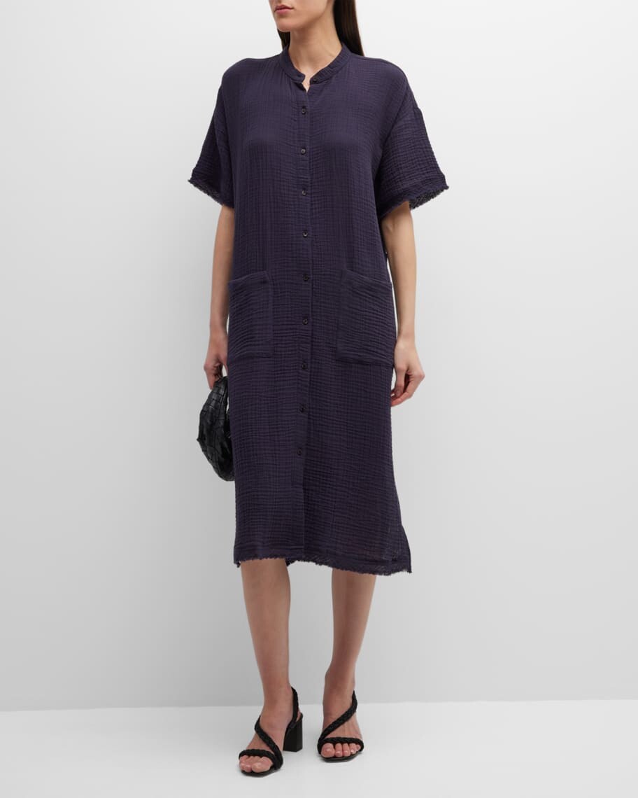 

Платье-рубашка миди из органического хлопка Gauzy Eileen Fisher