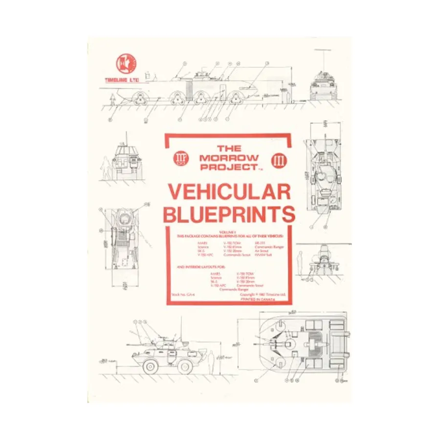 

Vehicular Blueprints (2nd Edition), Morrow Project, мягкая обложка