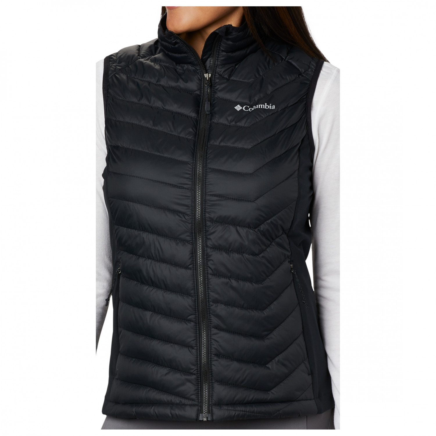 цена Жилет из синтетического волокна Columbia Women's Powder Pass Vest, черный