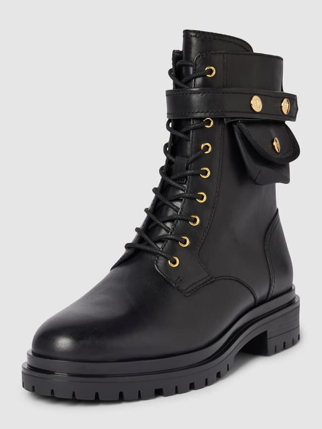 

Кожаные ботинки с лейблом, модель CAMMIE Lauren Ralph Lauren, черный